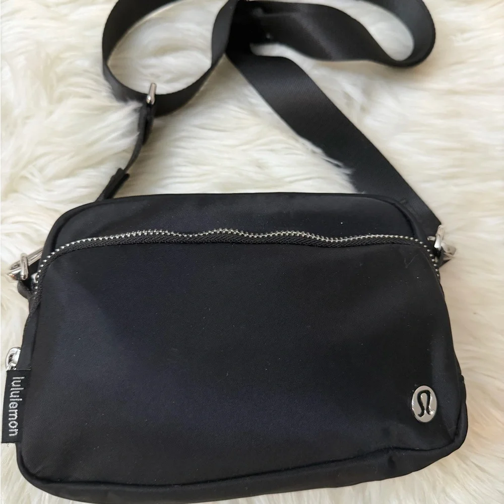 Lululemon Athletica Black Messenger Bag